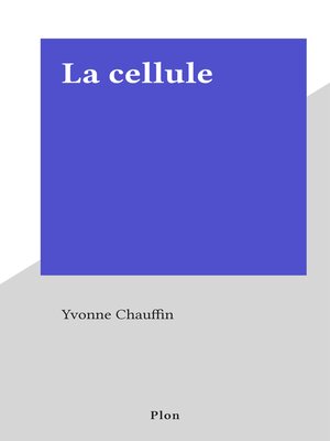 cover image of La cellule